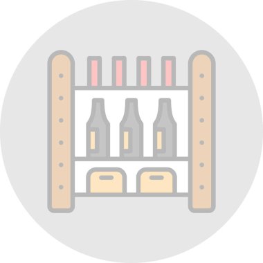 Bira şişeleri. Basit tasarım