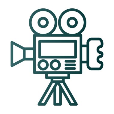 Web için sinema ikonu vektör simgesi