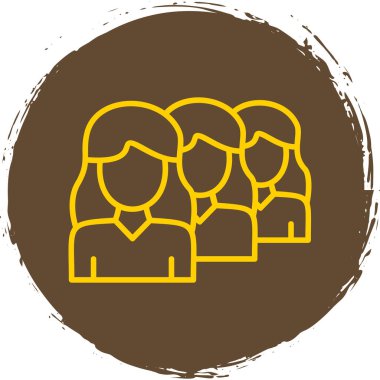 İnsanlar simgesi. Vektör çizim