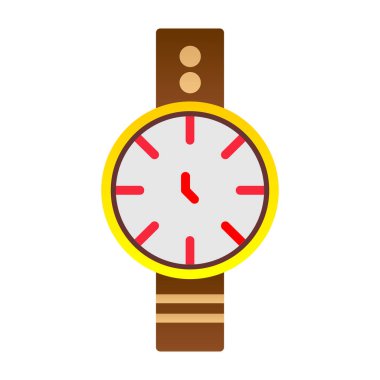 Kol saati web simgesi basit illüstrasyon 