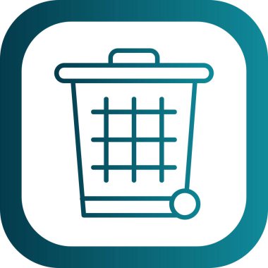 Çöp kutusu vektör illüstrasyonuName 