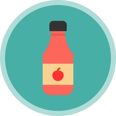 İçkili bir şişenin vektör çizimi