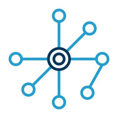 ağ paylaşım simgesi çizimi