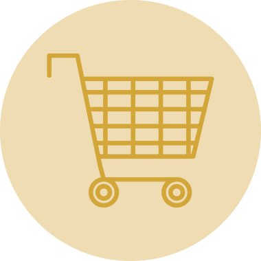 Alışveriş arabası ikonu. vektör illüstrasyonu                     