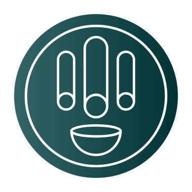 Güzellik ve moda simgelerinin vektör çizimi