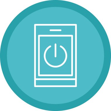 Akıllı telefon simgesinin vektör illüstrasyonu 