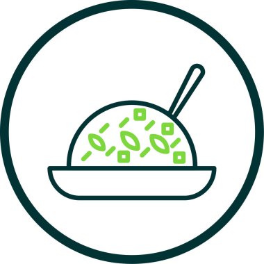 Gıda simgesinin vektör illüstrasyonu