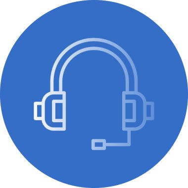 Kulaklık. Web simgesi basit illüstrasyon                          