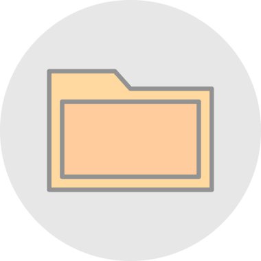 Dosya. Web simgesi basit illüstrasyon 