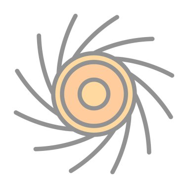 soyut dairesel, spiral ve girdap, mandala, motif, vektör illüstrasyonu.