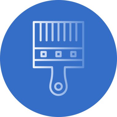 Boya fırçası simgesinin vektör illüstrasyonu