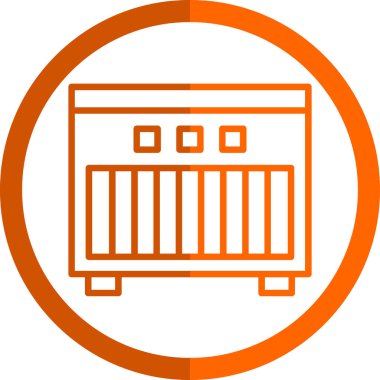 Modern bir simgenin vektör illüstrasyonu