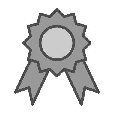 Madalya Web simgesi basit illüstrasyon 