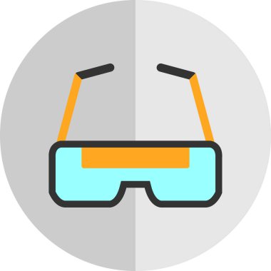 Gözlükler. Web simgesi basit illüstrasyon  