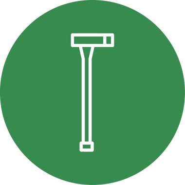 Kürek simgesinin vektör illüstrasyonu