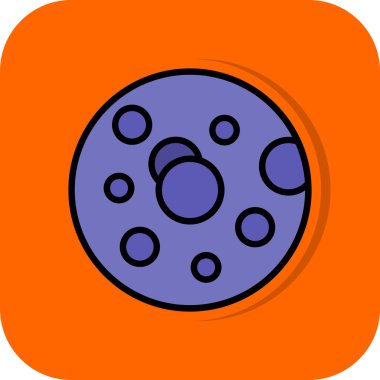 donut simgesi, vektör çizimi