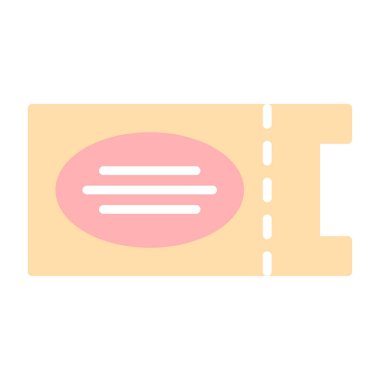 bilet ikonu vektör illüstrasyonu