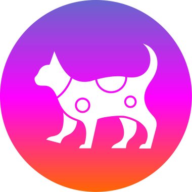 kedi simgesi vektör illüstrasyonu