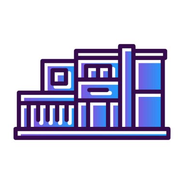 inşaat ikonu vektörü. İnce çizgi işareti. izole edilmiş sınır sembolü çizimi