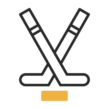 Modern Hokey simgesinin vektör çizimi                          