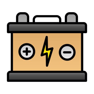 Pil. Web simgesi basit tasarım                       