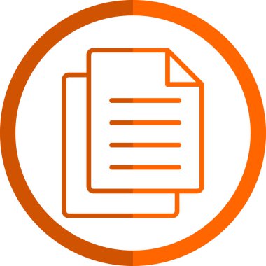 Belge. Web simgesi basit illüstrasyon 