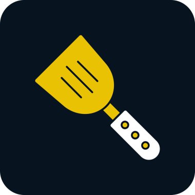 Spatula izole edilmiş ikon vektör çizimi tasarımı       