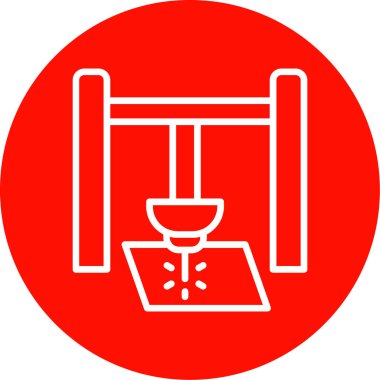 Lazer ağ simgesi vektör illüstrasyonu