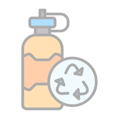 Bir geri dönüşüm simgesinin vektör çizimi