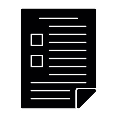 belge simgesi, vektör illüstrasyonu basit tasarım