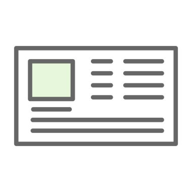 Kimlik kartı web simgesi, vektör illüstrasyonu 