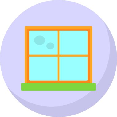 vector illustration of a window icon