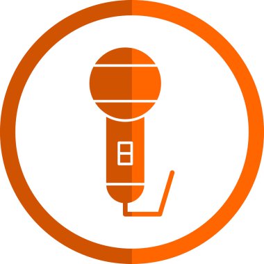 mikrofon simgesi vektör illüstrasyonu