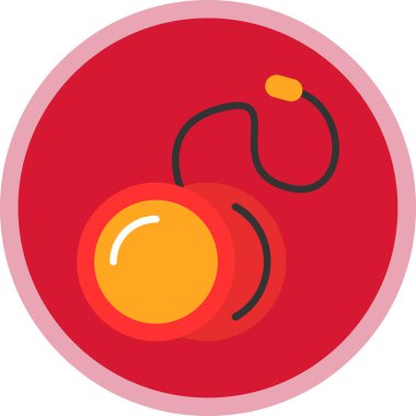 Yoyo oyuncak web simgesi, vektör illüstrasyonu