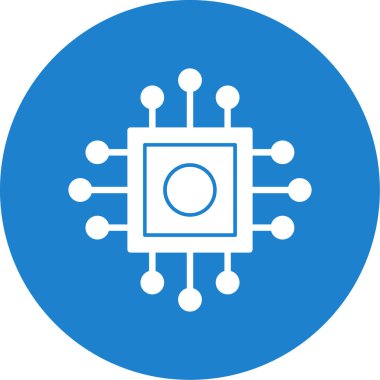 İşlemci, işlemci vektör simgesi