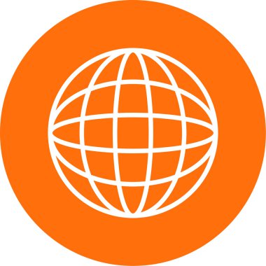 Küresel simge vektör illüstrasyonu