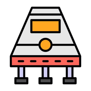 uzay gemisi kapsülü ikon vektör çizimi