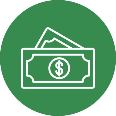 Para için. Web simgesi basit illüstrasyon 