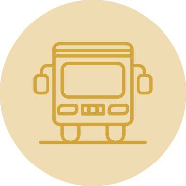 bus simgesi, vektör illüstrasyonu