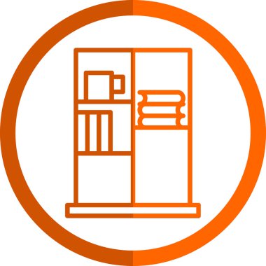 Kitap Davası ikon vektör illüstrasyonu