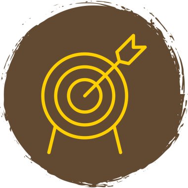 düz hedef simge vektör çizim