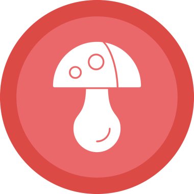 Mantar. Web simgesi basit illüstrasyon