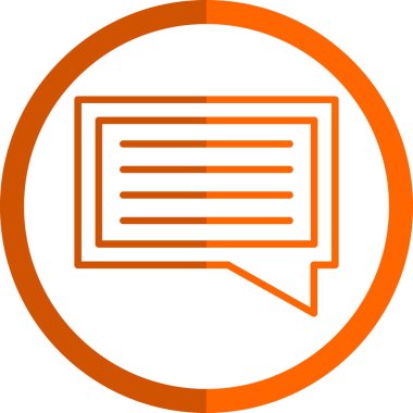 sohbet baloncuğu ileti vektör çizgisi simgesi 