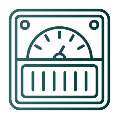 Ölçek simgesi vektör illüstrasyonu