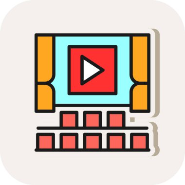 video oynatıcı vektör simgesi