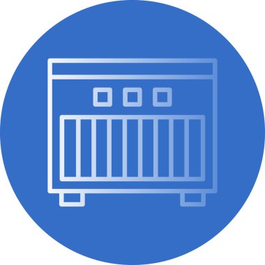 radyatör vektör simgesi modern basit tasarım illüstrasyonu