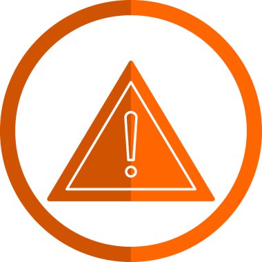 warning sign. web icon simple illustration