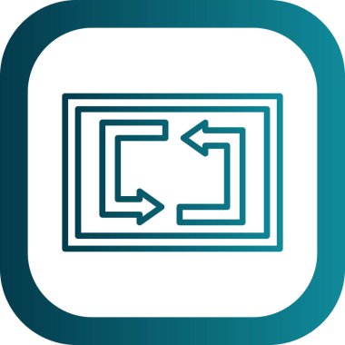 Web simgesi, vektör illüstrasyonunu tekrarla