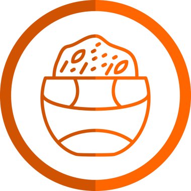 ekmek ikonu vektör illüstrasyonu