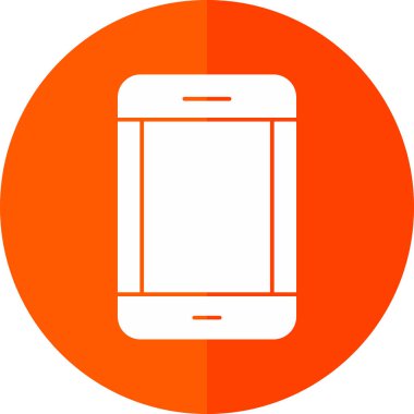 akıllı telefon simgesi, vektör illüstrasyonu basit tasarım